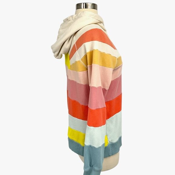 Faherty Soleil Hoodie Sunrise Sweatshirt Color Block Rainbow Size S - Picture 6 of 10